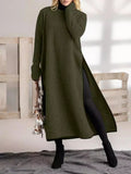 Oversized Knit Lace Casual Hoody Dress
