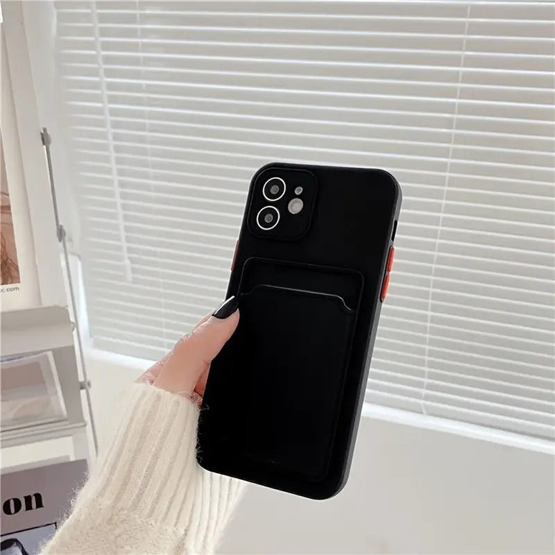 Protective Mobile Phone Case with Card Holder Sleeve