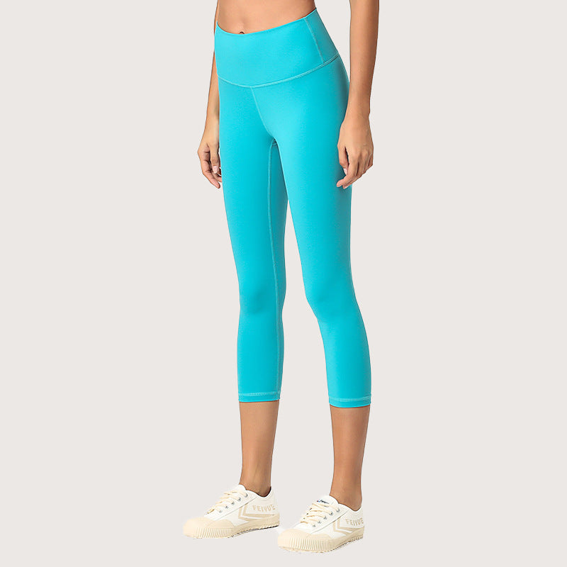 Yoga Capris, Soft Fitness Leggings, Bare Feel Yoga Pants