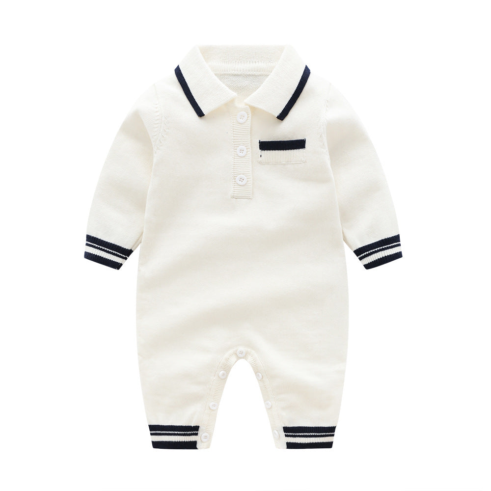 New Autumn Knitted Romper for Babies in Multiple Colors