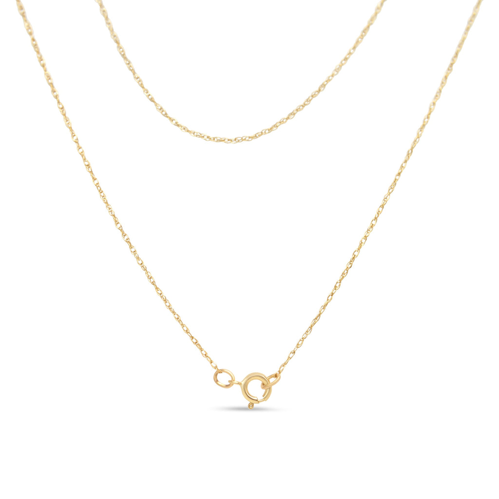 14K Yellow Gold Plated .925 Sterling Silver 1/4 Cttw Round and Baguette-Cut Diamond Composite Heart 18" Pendant Necklace (H-I Color, SI2-I1 Clarity)