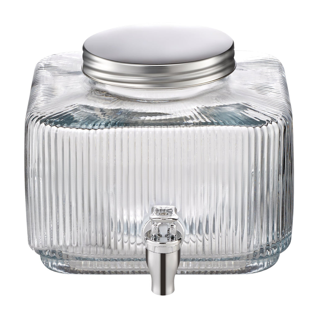 Drink Dispenser 0.8 Gal Beverage Dispenser for Parties Glass with Spigot