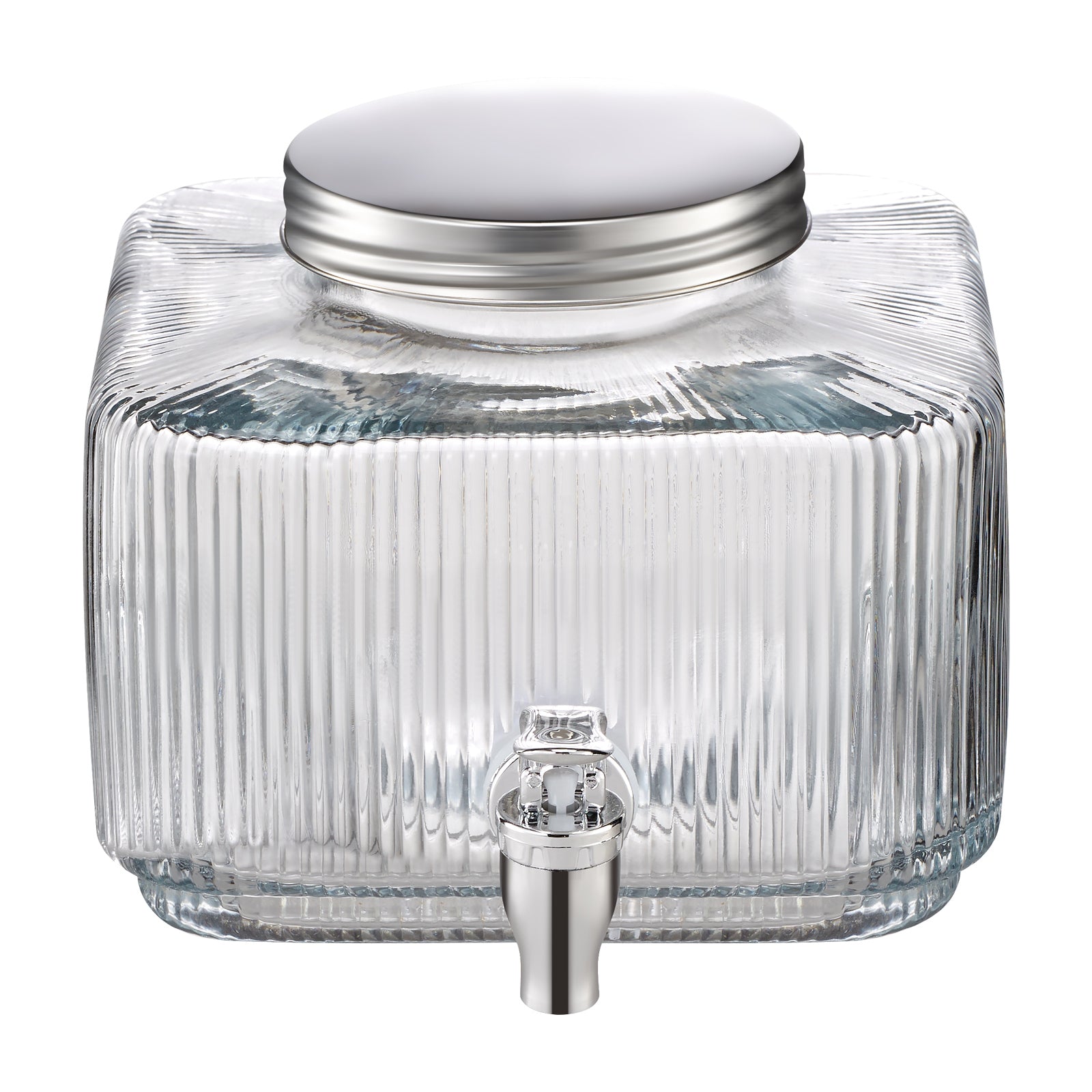 Drink Dispenser 0.8 Gal Beverage Dispenser for Parties Glass with Spigot