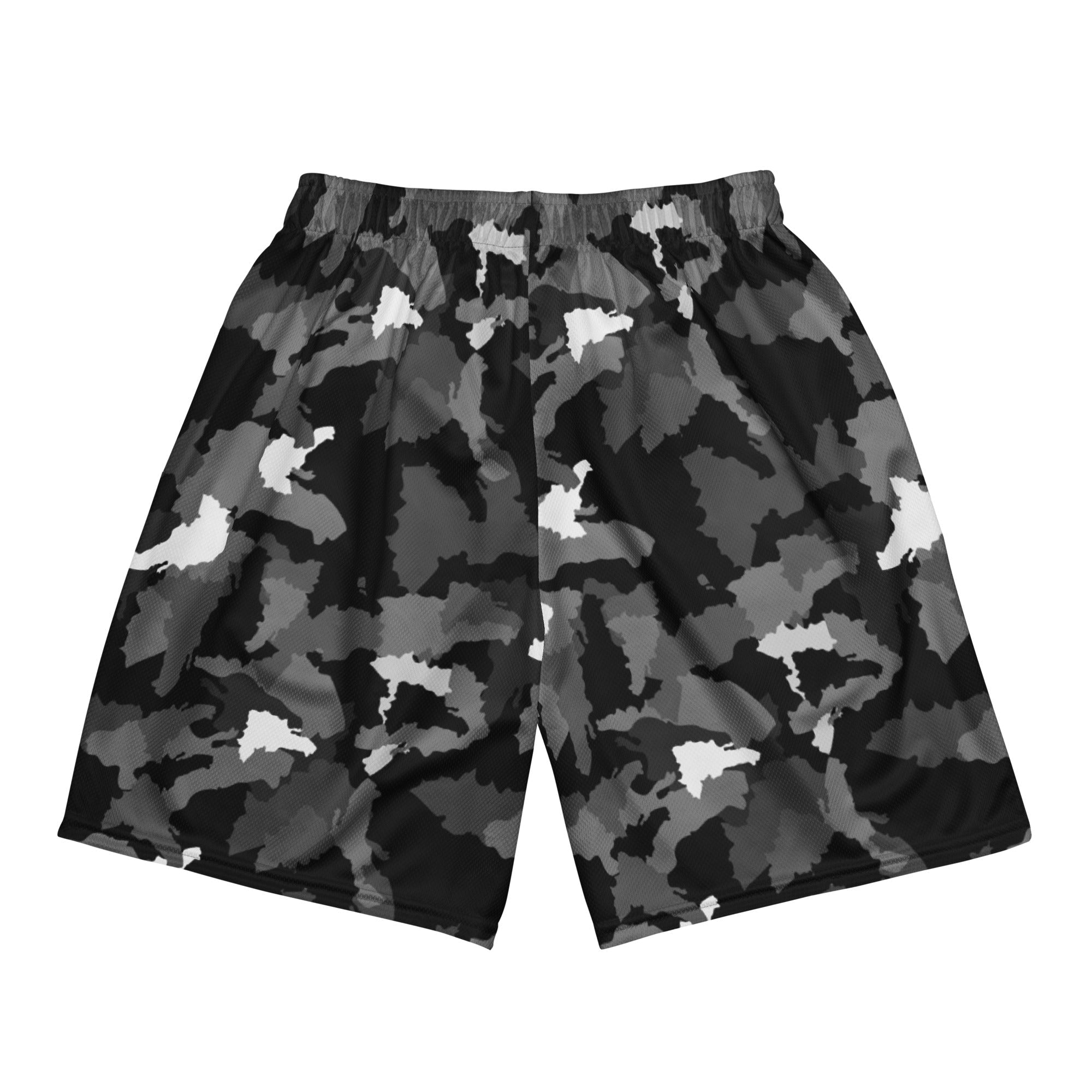 Official Dominican Camouflage Shorts — Black