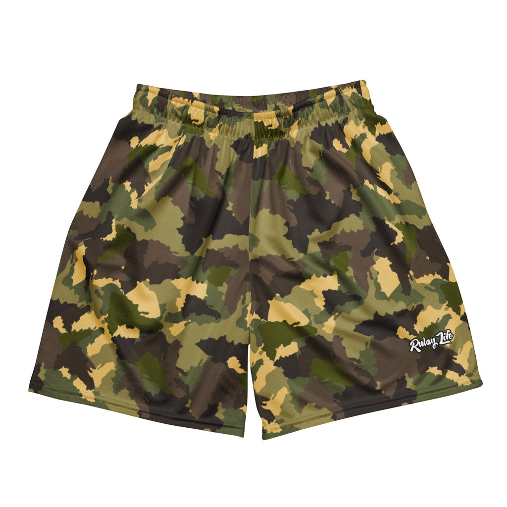 Official Dominican Camouflage Shorts — Forest