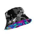 Dominican Camo Reversible bucket hat (Black/Amaranth)