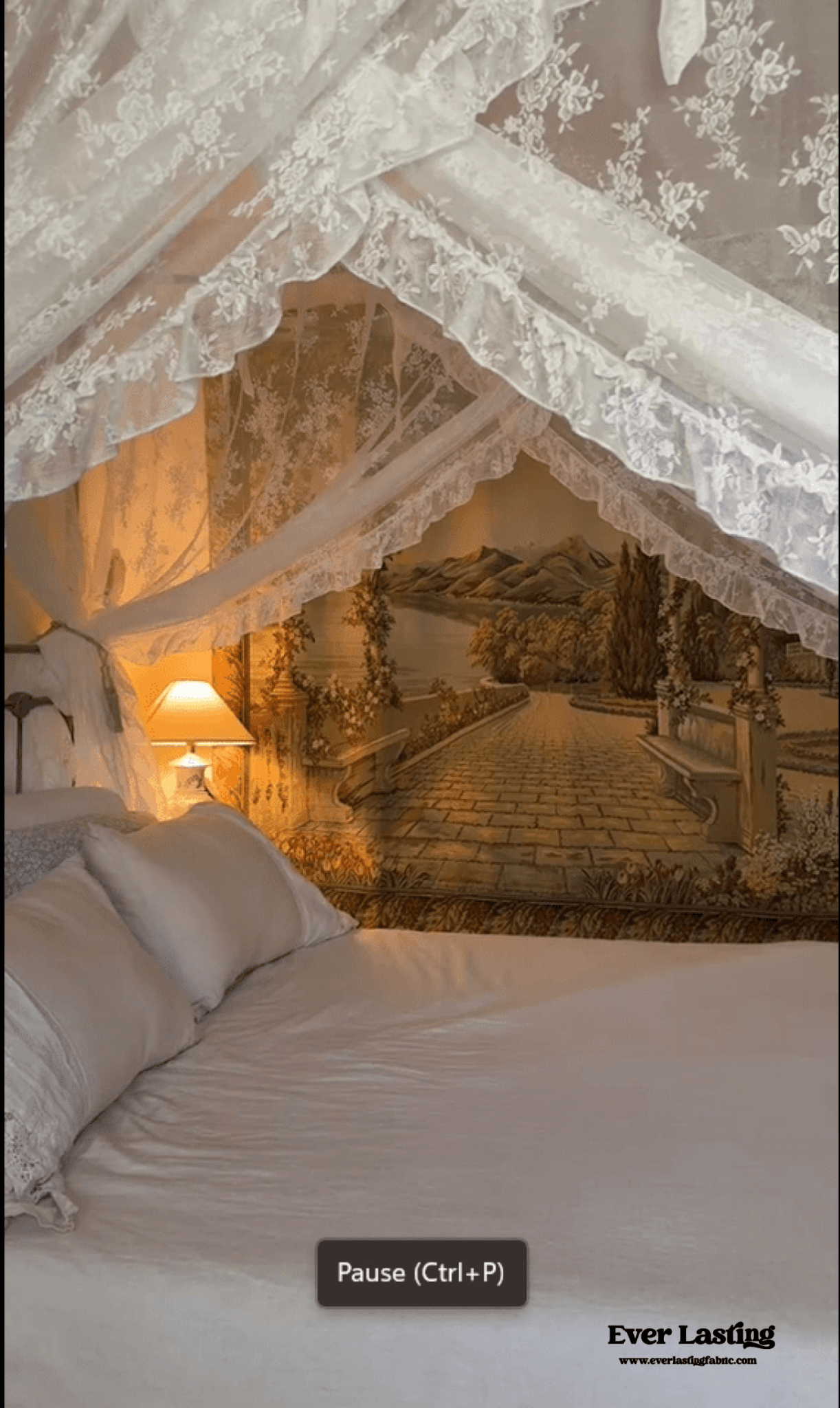 Amelie Lace Embroidered Linen Cotton Bedding Set