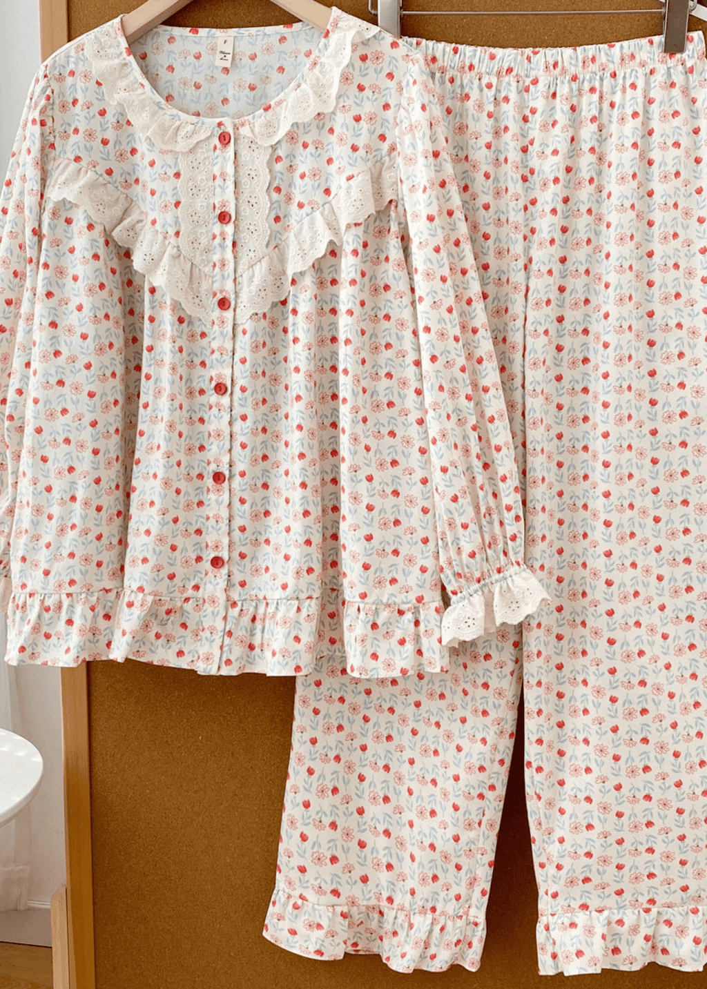 Amie Lace Spring Floral Pajamas