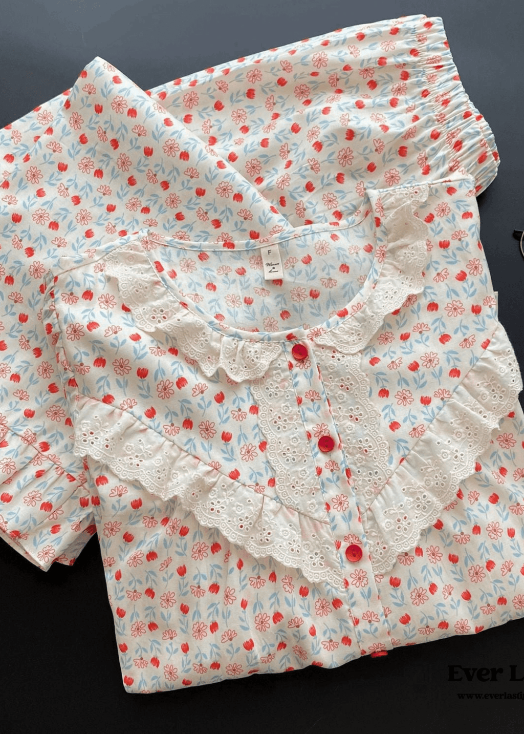 Amie Lace Spring Floral Pajamas