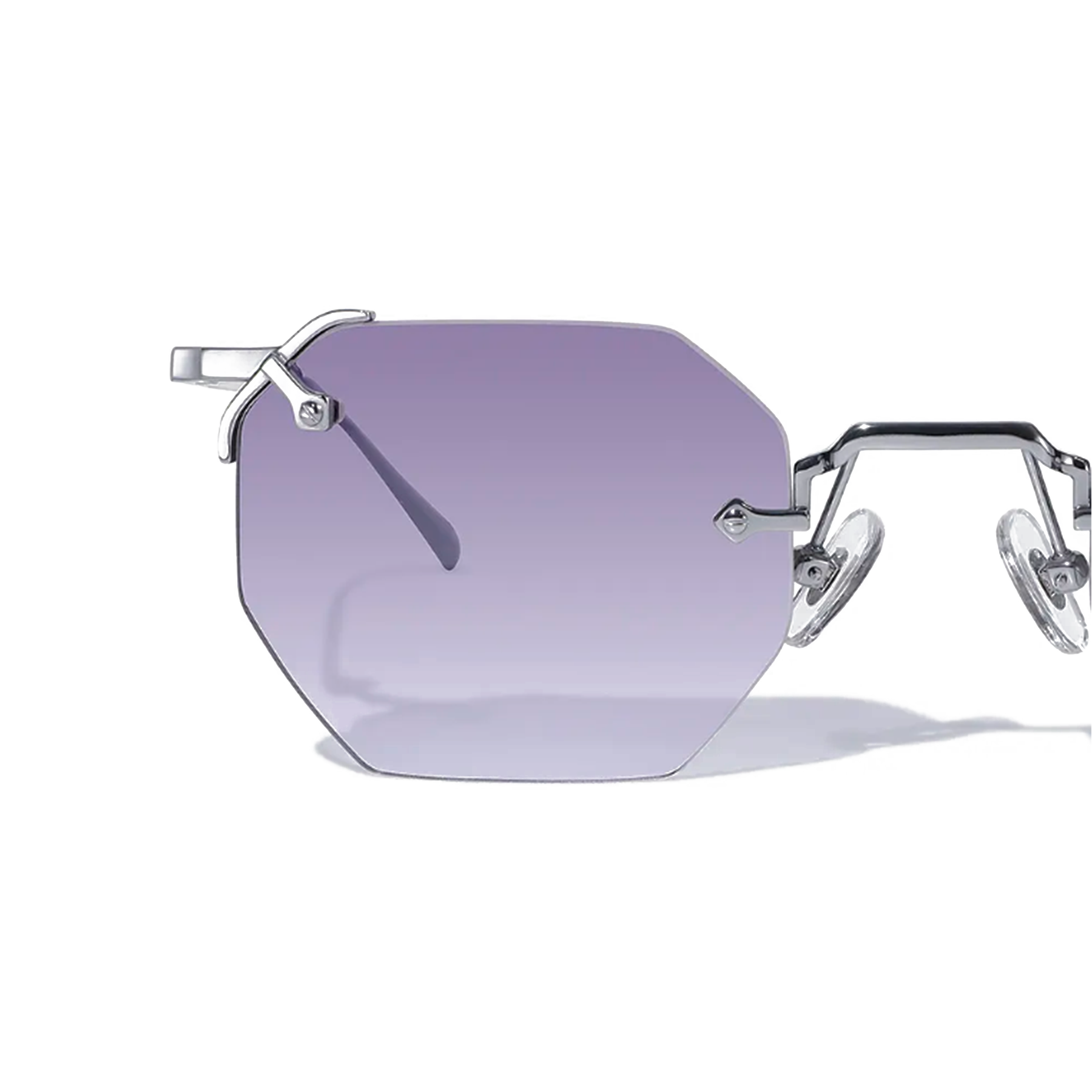 A.M. 48mm Hexagon Sunglasses | Purple