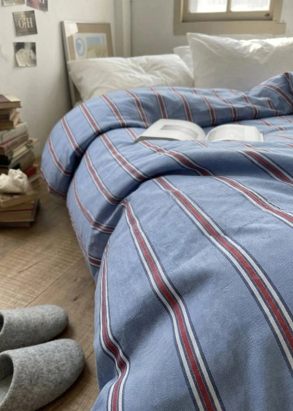 Assorted Washed Cotton Striped Duvet Cover