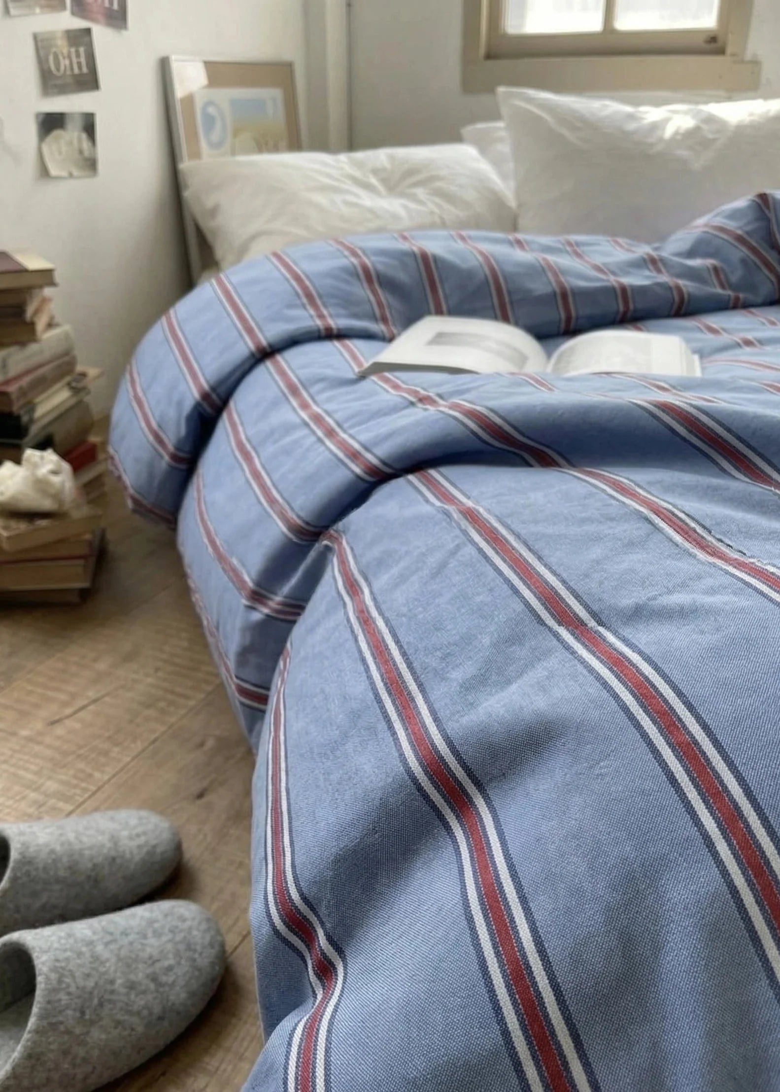 Assorted Washed Cotton Striped Duvet Cover