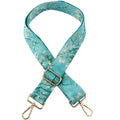 beemorita Crossbody Purse Strap Van Gogh Replacement Bag Belt Strap for Purse Handbag Guitar Camera Adjustable Canvas Wide Shoulder Strap for Women Men with Golden Hooks（Flower）