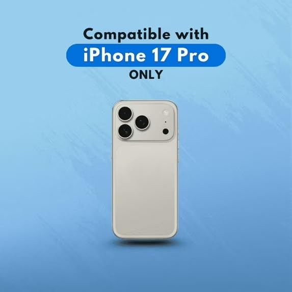 Glitter Clear Case Compatible with iPhone 17 Pro, Sparkly Hard Back Cover, Transparent