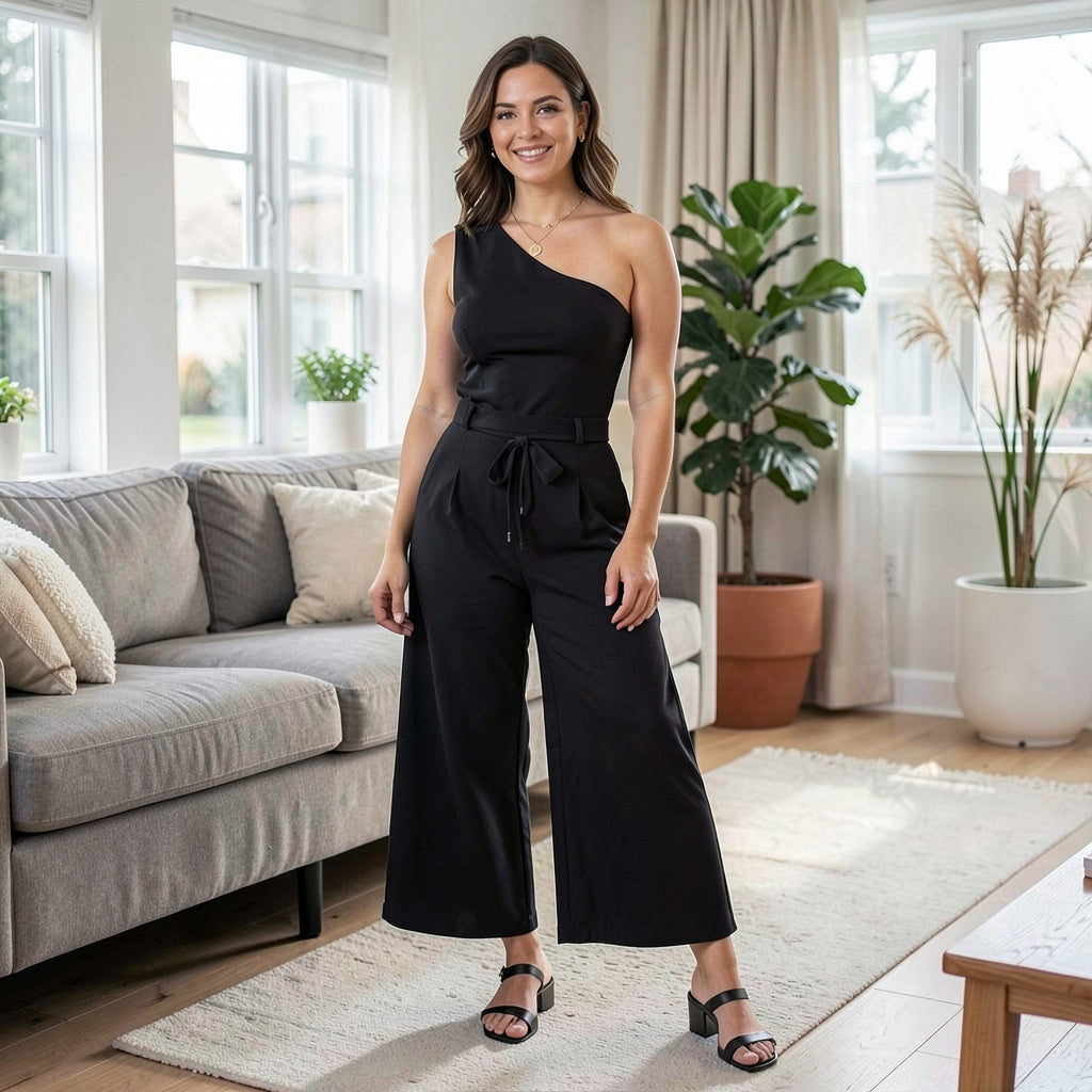 A.l.c. Athelia One Shoulder Jumpsuit, Size 4