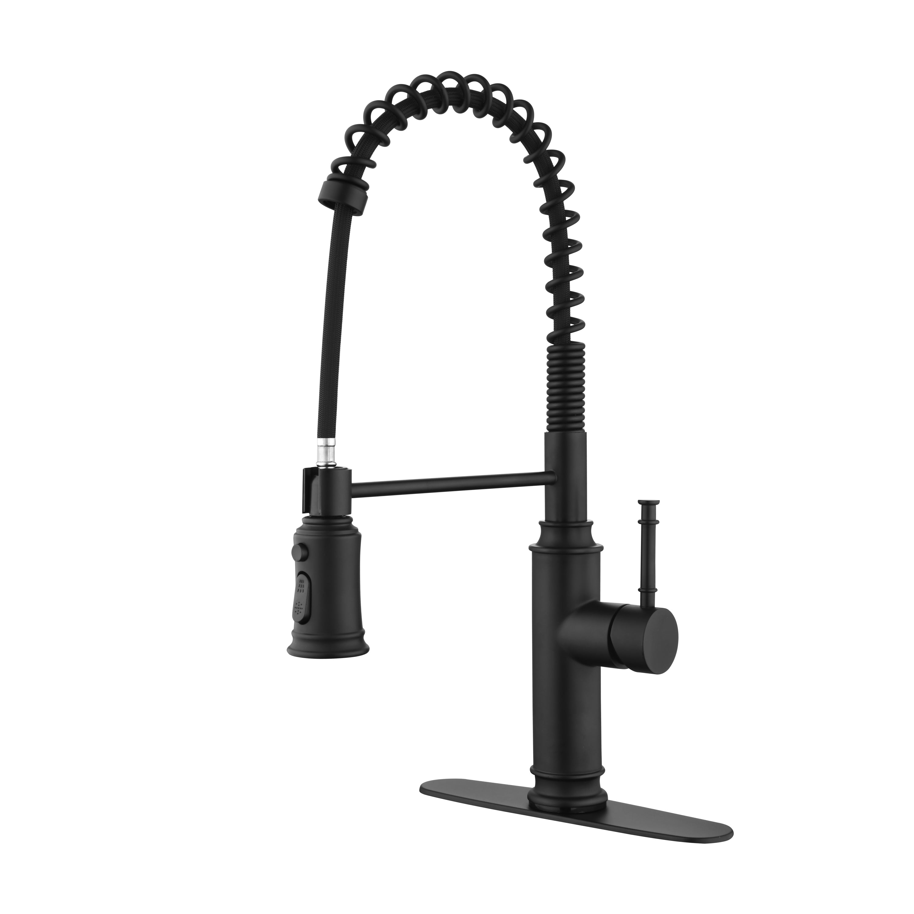 Kitchen Faucets Single Handle Pull Down Sprayer Spring Kitchen Sink Faucet