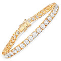 10.00 Carat Lab Grown Diamond 14K Yellow Gold Bracelet