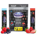Pedialyte AdvancedCare Plus Electrolyte Powder with 33% More Electrolytes and PreActiv Prebiotics Strawberry Freeze/Berry Frost Variety Pack Electrolyte Drink Powder Packets 0.6 oz 12 Count