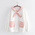 Japanese College Style Milk Tea Rabbit Hoody
