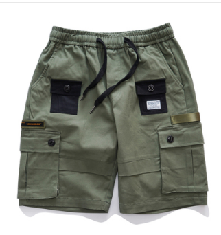 Men's Casual Retro Multi-Pocket Loose Shorts Pants