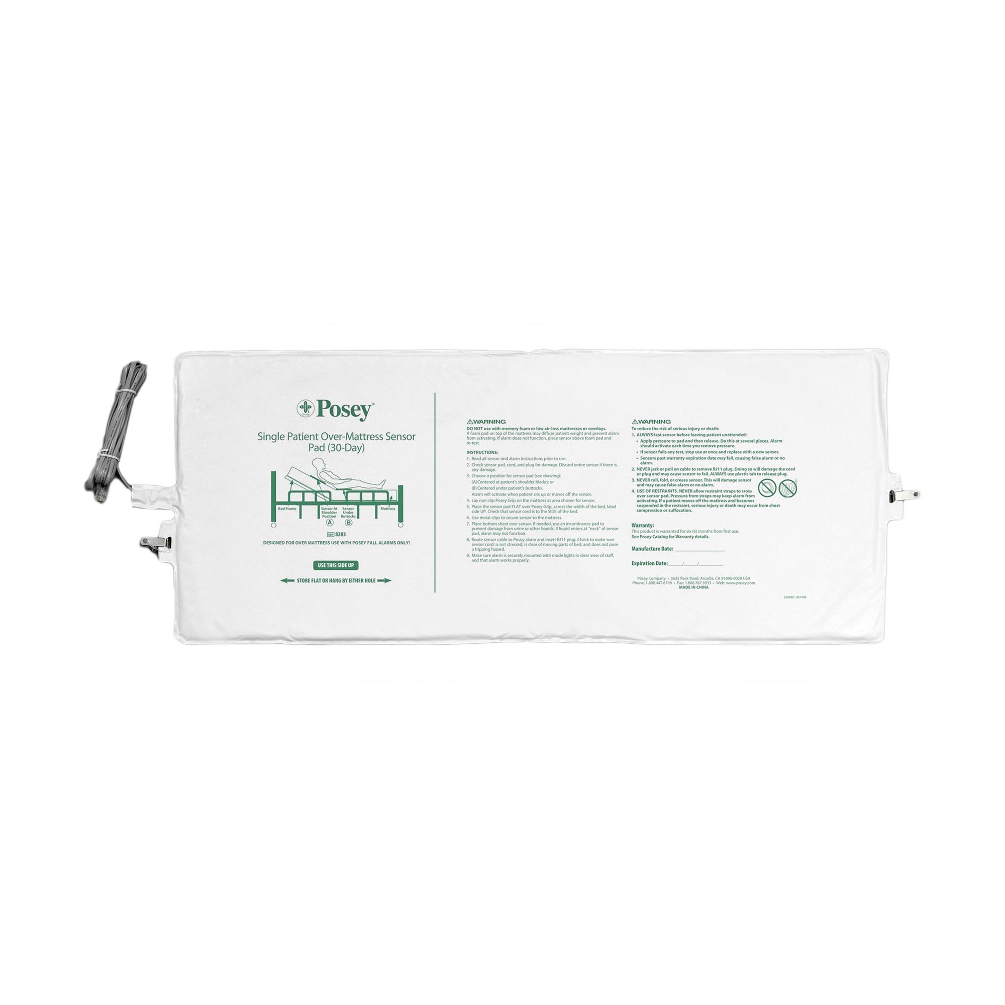 Fall Management Bed Sensor Pad 8283