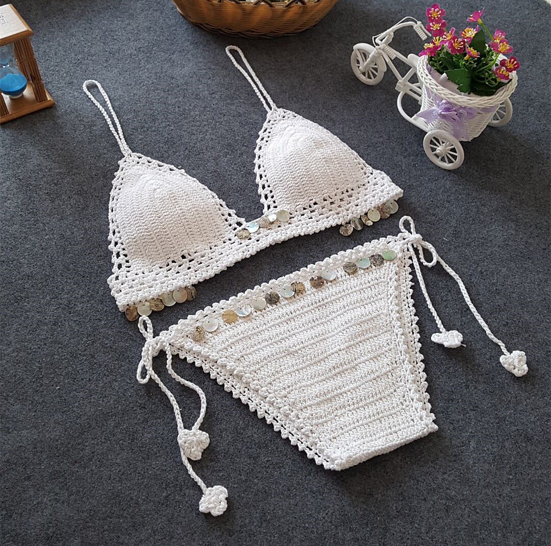 New Women's Bikini Swimsuit Set with Mermaid Design