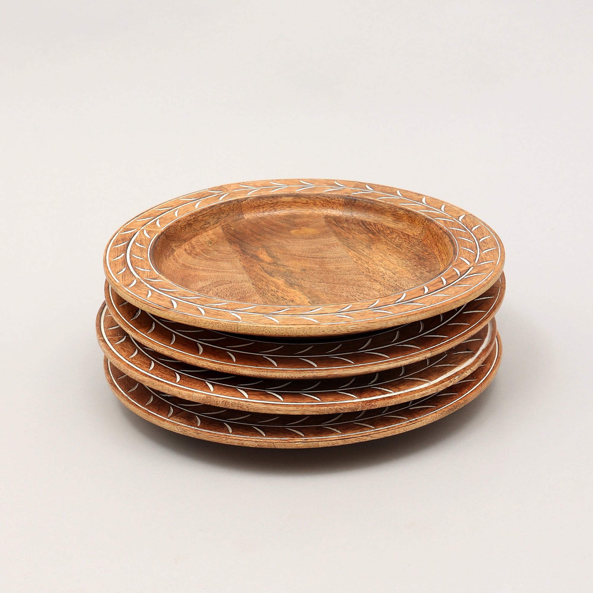Handcrafted 13' Wood Charger Plate  Wooden Dinning Placemat Artisan Wood Tableware