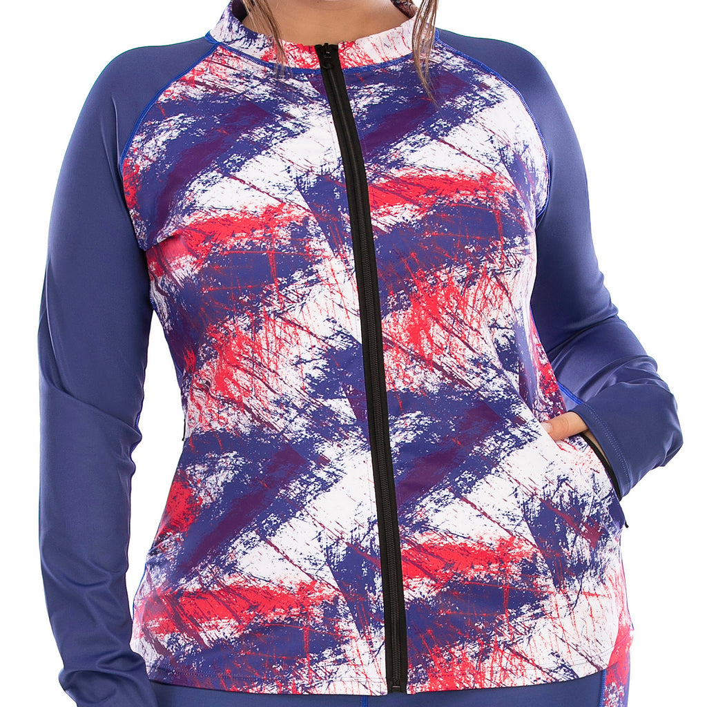 Plus Size Yoga Wear and Tie Dye Sports Bra Set
