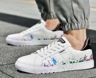 New Casual Faux Leather Low-Top Thick Sole Shoes
