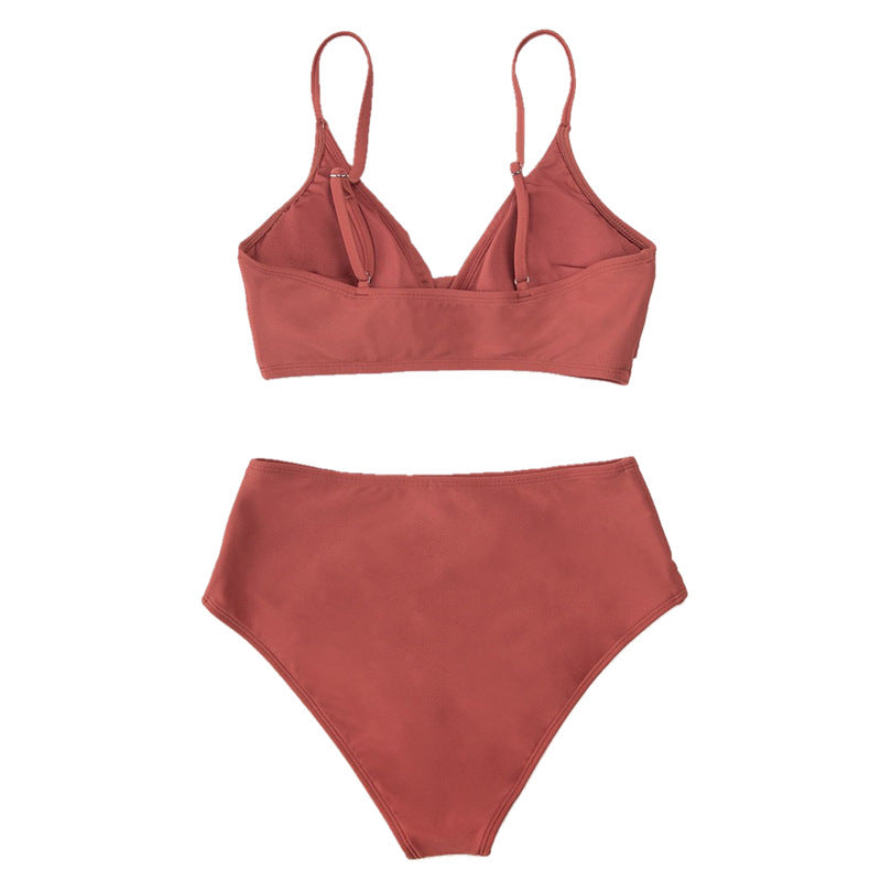 New Women's High-Waisted Bikini Set - Crossback Style