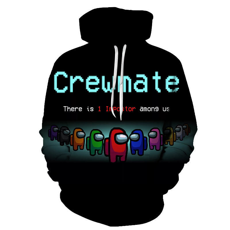 "New Fashion Among Us Hoodie with 3D Digital Print"