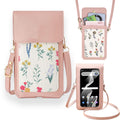 Tuxiwei Touch Screen Phone Bag Crossbody Cell Phone Case for Vortex j24 Vortex J24 Case Cash Slots Handbag Purse Girly Women PU Leather Wallet Purse Crossbody Lanyard with Shoulder Strap (Pink)