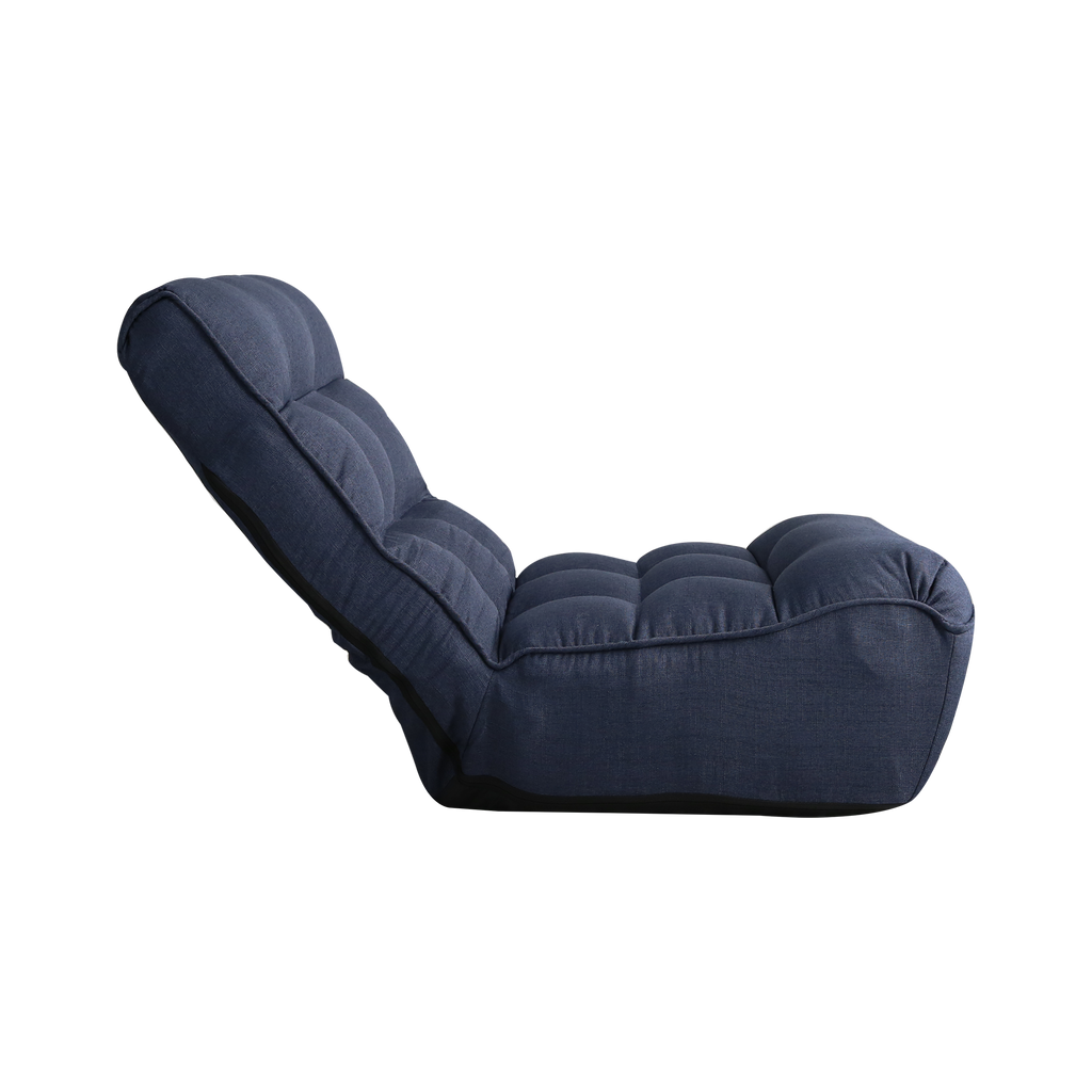Single sofa reclining chair Japanese chair lazy sofa tatami balcony reclining chair leisure sofa adjustable chair,Navy
