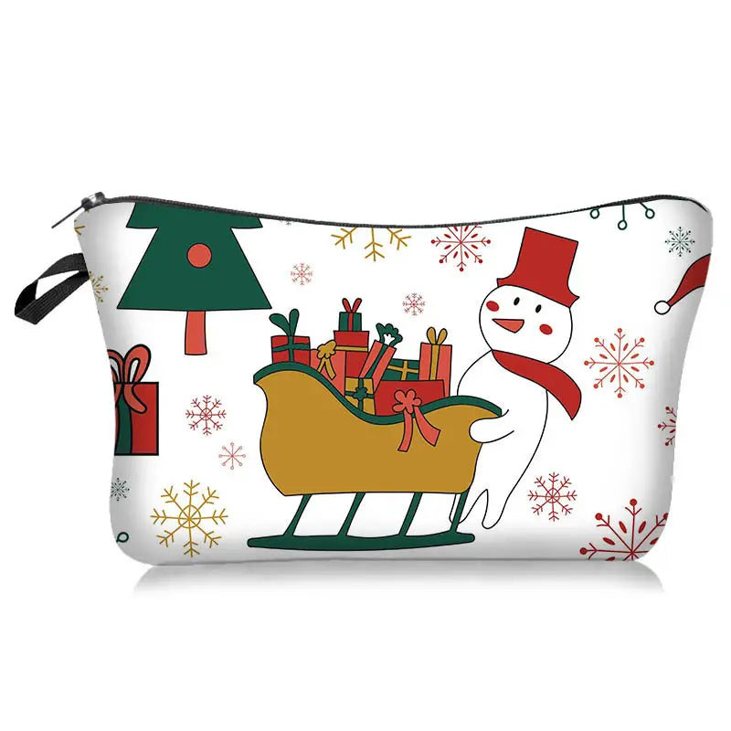 Buffalo Plaid Makeup Bags for Women - Holiday Gift Pouch