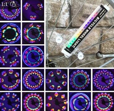 Bicycle Spoke Light with 16 LED Colors (New Model)
