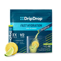 DripDrop Hydration - Lemon Lime - Electrolyte Drink Mix Single Serve Hydration Powder Packets | Non-GMO Gluten Free Vegan | 32 Sticks