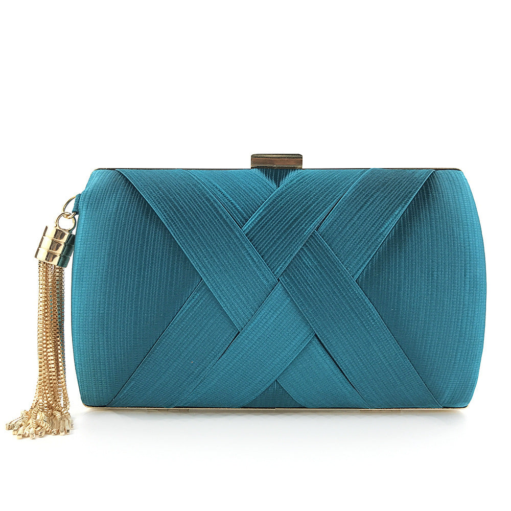 Luxury Designer Women's Tassel Clutch Evening Bag