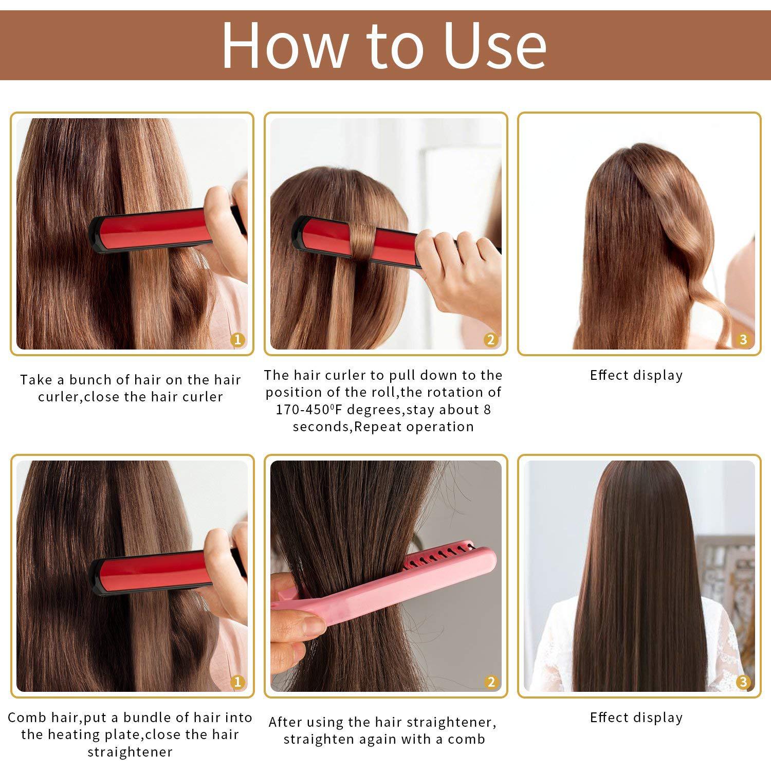 Negative Ion Hair Straightener with MCH Technology