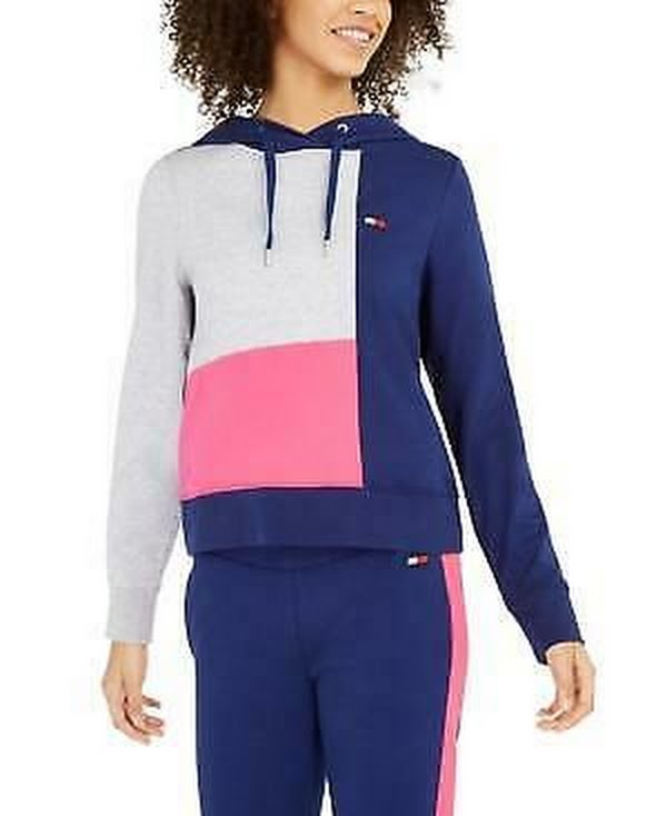 Tommy Hilfiger Sport Womens Sweatshirt Fitness Hoodie, Size XS