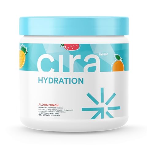 Cira Hydration Electrolytes Powder for Women - Electrolyte Drink Mix with Himalayan Salt for Dehydration Relief - 45 Servings Fruit Punch