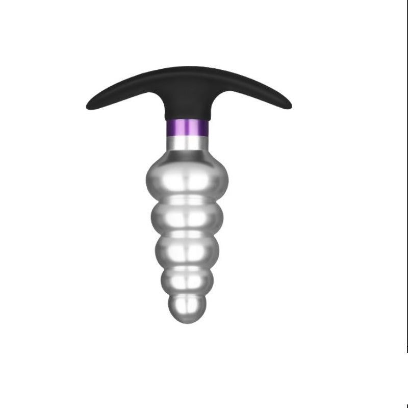 Silicone and Metal Anal Plug for Adult Pleasure