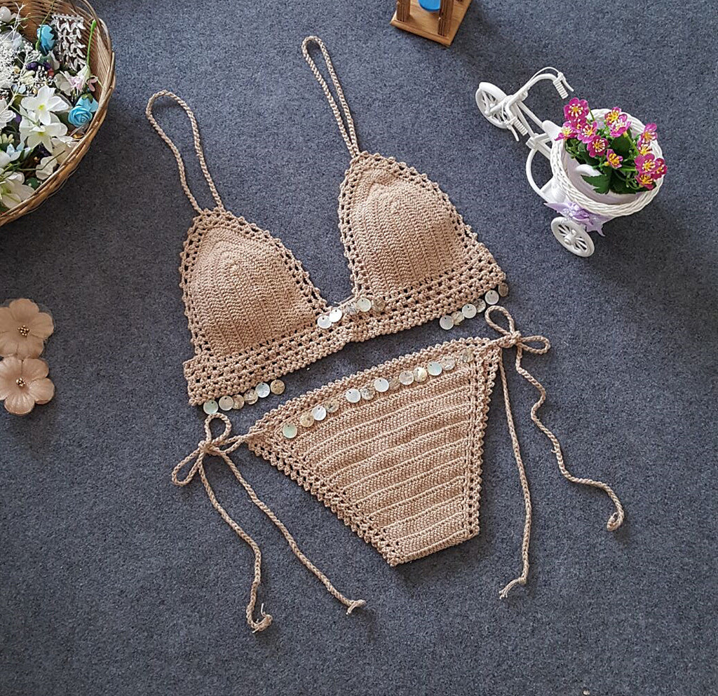New Women's Bikini Swimsuit Set with Mermaid Design
