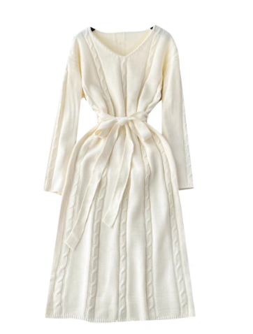Elegant Knitted Dress for Women
