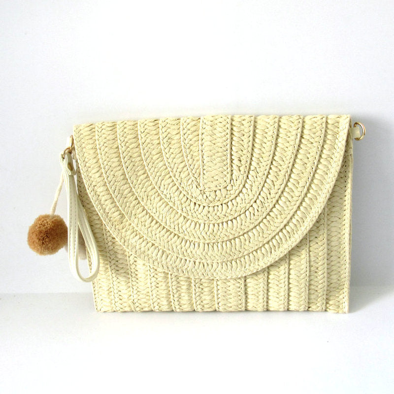 Retro Woven Women’s Clutch Crossbody Beach Bag