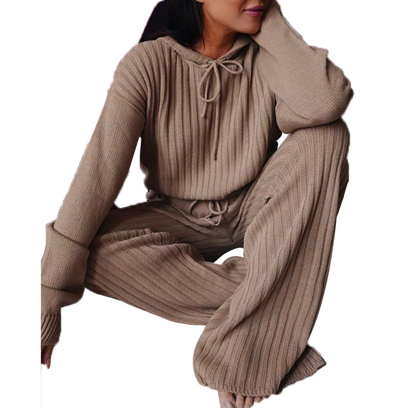 Casual Hooded Long Sleeve Set
