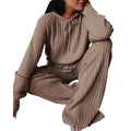 Casual Hooded Long Sleeve Set