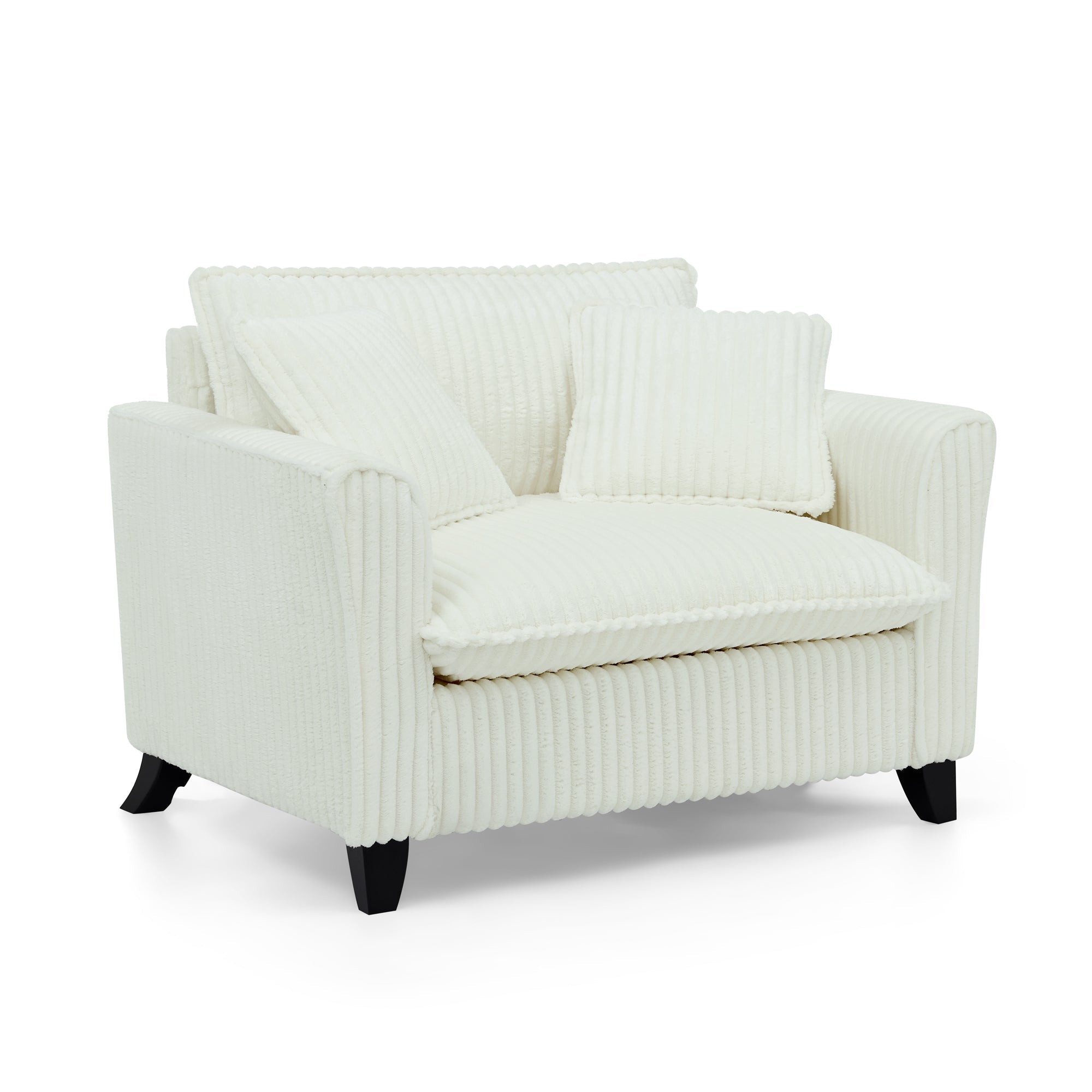 Lazy sofa chair, comfortable single-person sofa chair, with a backrest and soft seat cushion, having armrests on both sides, suitable for living room and bedroom - Beige