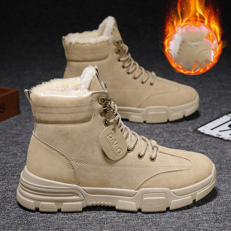 Men's Thick Velvet Cotton Warm Fashion Shoes