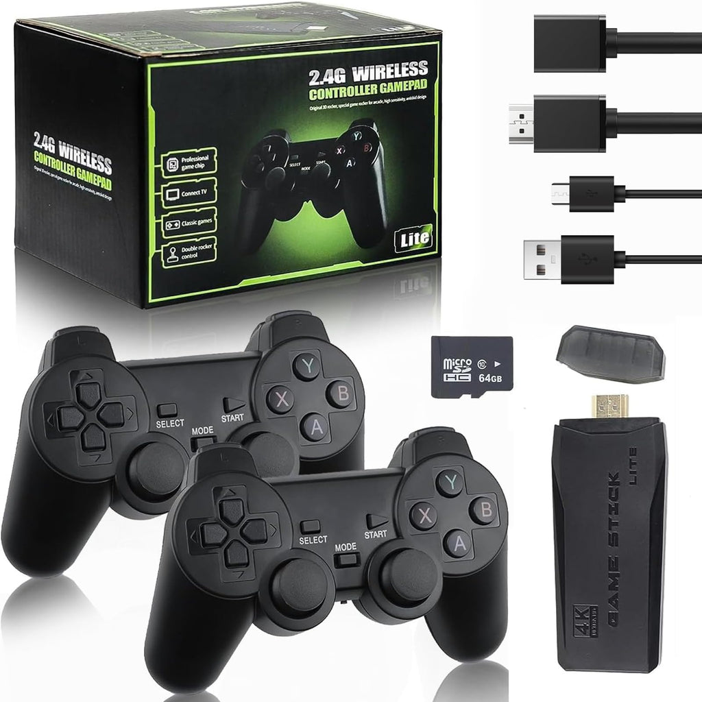 Wireless Retro Game Console M8 Video Game Stick 4K HDMI Output Plug and Play Nostalgia Game Box Built in 20000 Games + for TV Gifts for Christmas