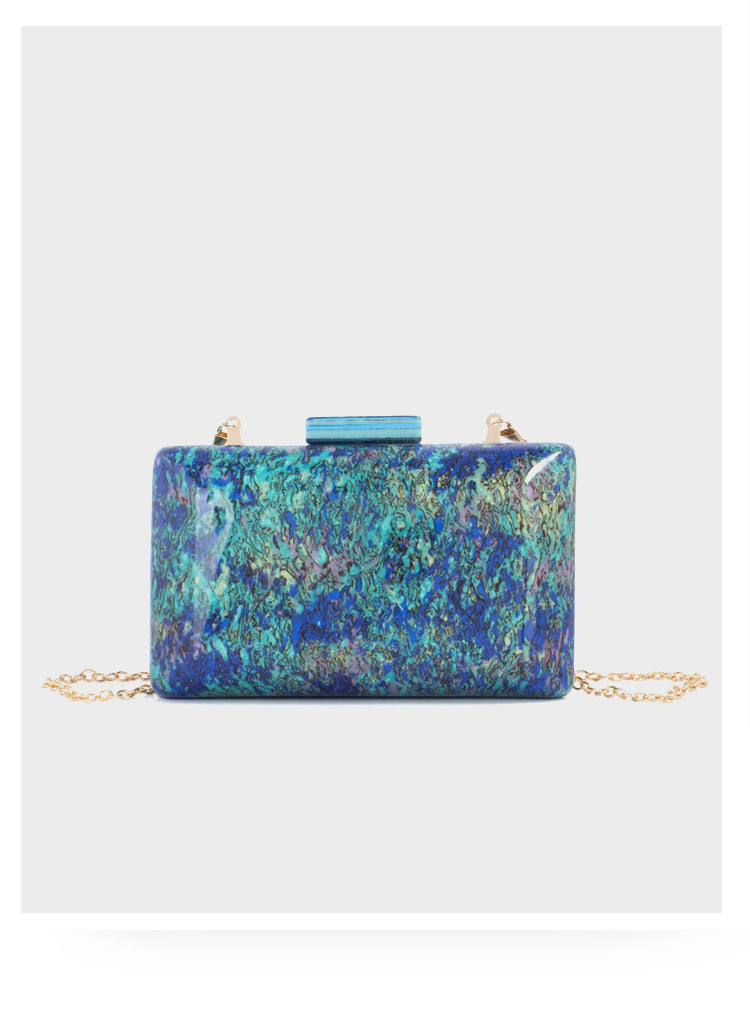 Colorful Mother-of-Pearl Evening Clutch for Women